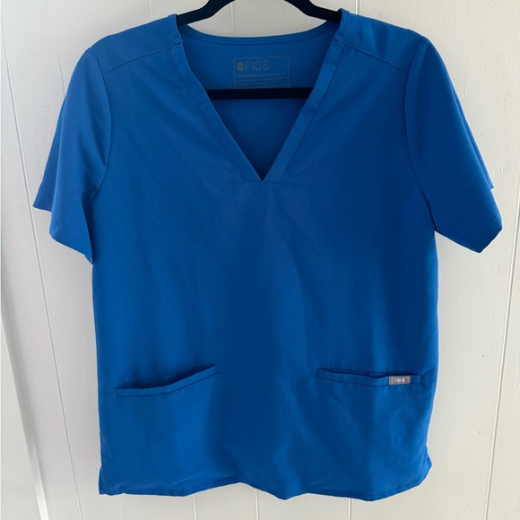 FIGS Royal Blue Scrub Top - Picture 3 of 4